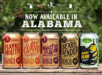 Blake’s Hard Cider Adds Distribution in Alabama