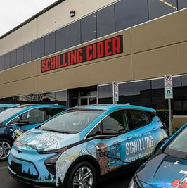 Schilling Hard Cider Rolls Out Industry’s First Fully Electric Vehicle Fleet Setting New Standard for Sustainability