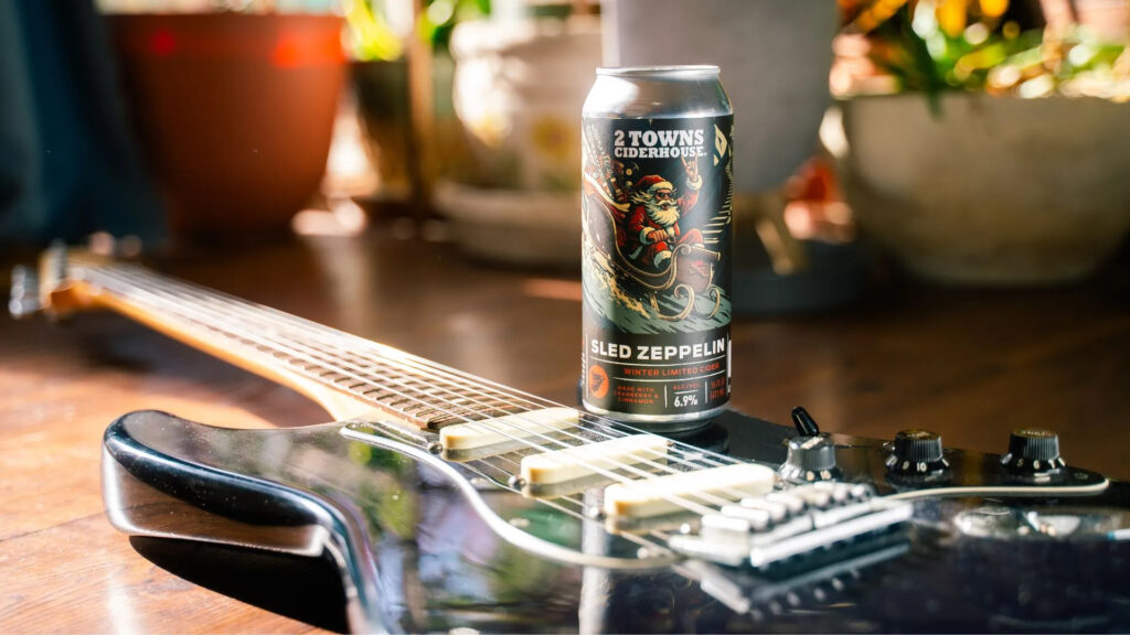 2 Towns Ciderhouse Drops the Ultimate Holiday Banger: Sled Zeppelin Cranberry Cinnamon Cider