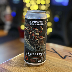 2 Towns Ciderhouse Drops the Ultimate Holiday Banger: Sled Zeppelin Cranberry Cinnamon Cider